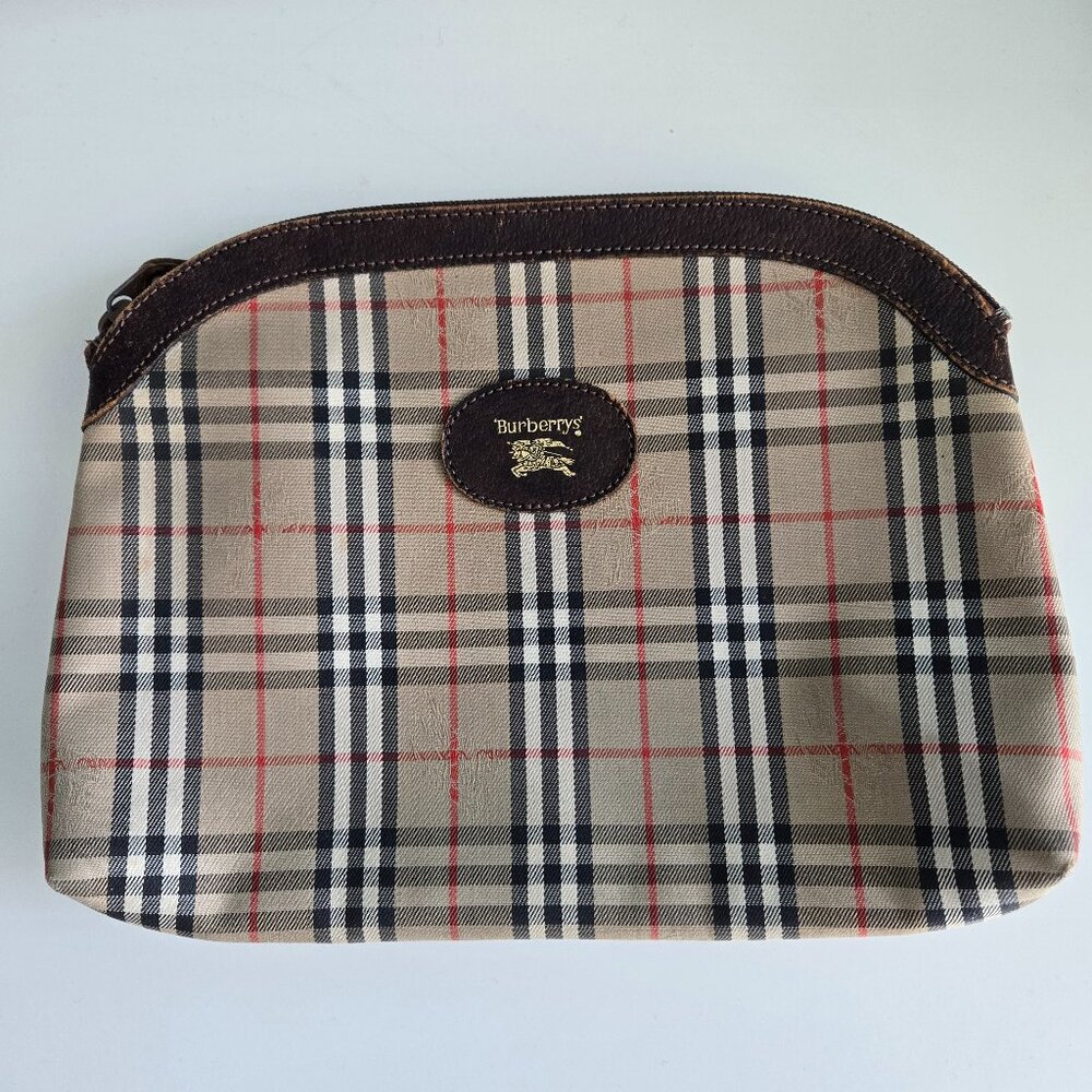 Authentic Vintage Burberrys Check Clutch
